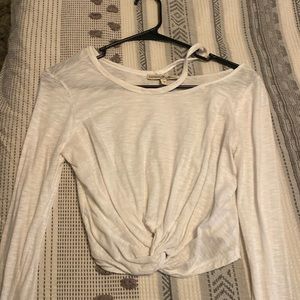 express white long sleeve crop top